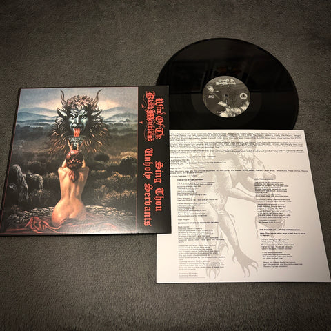 Wind Of The Black Mountains – Sing Thou Unholy Servants LP (black vinyl, 2021)  *preowned/collectible, excellent condition*