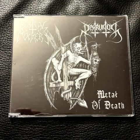 Bestial Mockery / Destruktor ‎– Metal Of Death CD *preowned/collectible, as new condition*