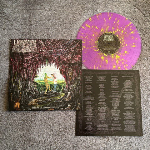 Undeath – Lesions Of A Different Kind LP (Purple Vinyl W/ Florescent Green Splatter vinyl)  *preowned/collectible, excellent condition*