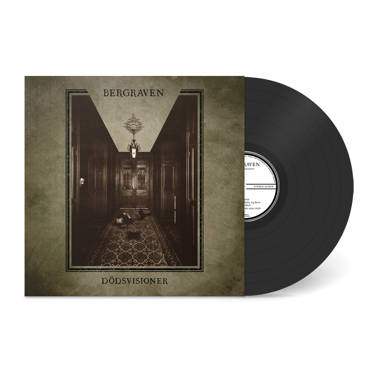 BERGRAVEN: Dödsvisioner LP (black vinyl, Swedish black metal) *new*