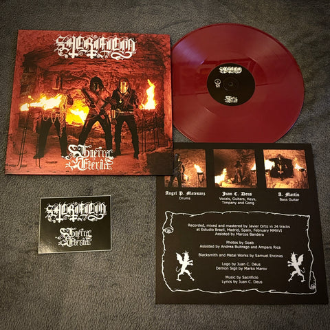 Sacrificio ‎– Guerra Eterna LP (oxblood vinyl, 2017)  *preowned/collectible, excellent condition*