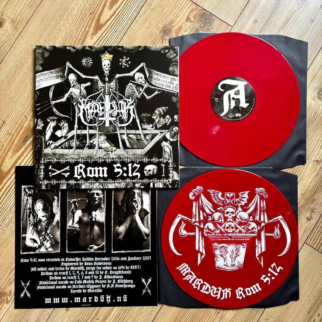 MARDUK: Rom 5: 12 double LP (2 x red vinyl, silkscreen print, gatefold sleeve, insert) *new*