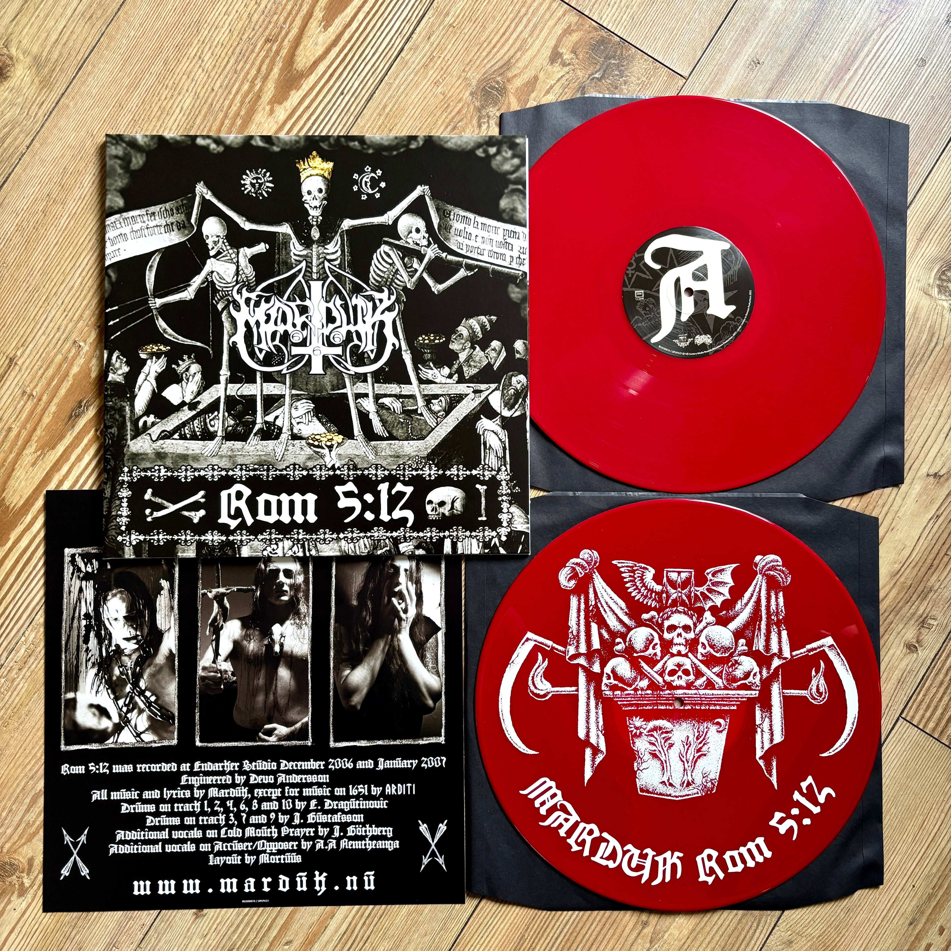 MARDUK: Rom 5: 12 double LP (2 x red vinyl, silkscreen print, gatefold sleeve, insert) *new*