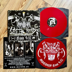 MARDUK: Rom 5: 12 double LP (2 x red vinyl, silkscreen print, gatefold sleeve, insert)
