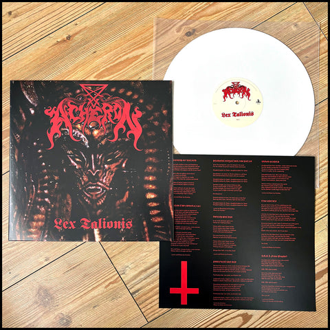 ACHERON: Lex Talionis LP (white vinyl, classic 90s Satanic death metal)