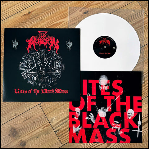 ACHERON: Rites of the Black Mass LP (white vinyl, classic 90s Satanic death metal)