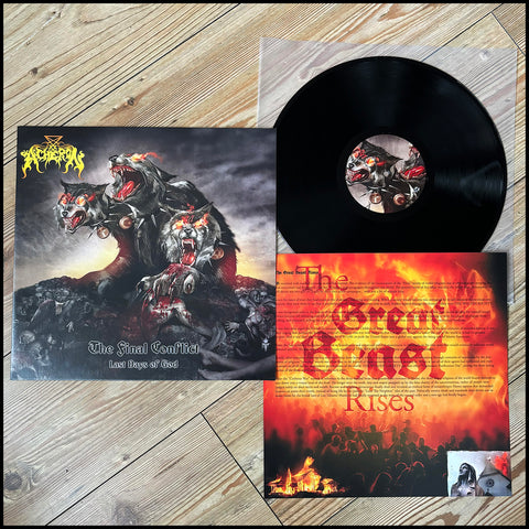 ACHERON: The Final Conflict: Last Days of God LP (black vinyl,  punishing Satanic death metal)