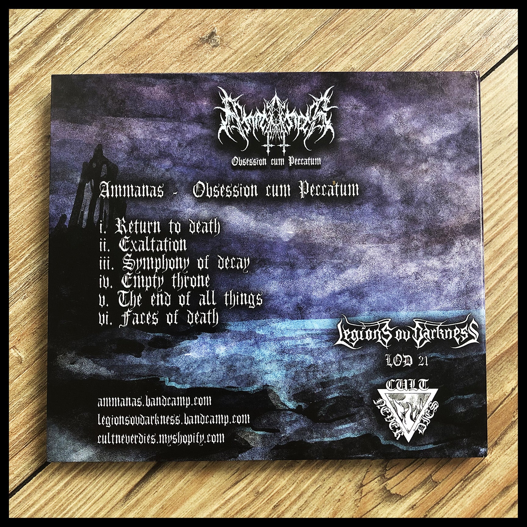 AMMANAS: Obsession cum Peccatum CD digipack (Russian black metal) *new, sealed*