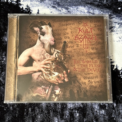 KULT OF AZAZEL: The World, The Flesh & The Devil CD *new and sealed* (crack in box, reduced price)