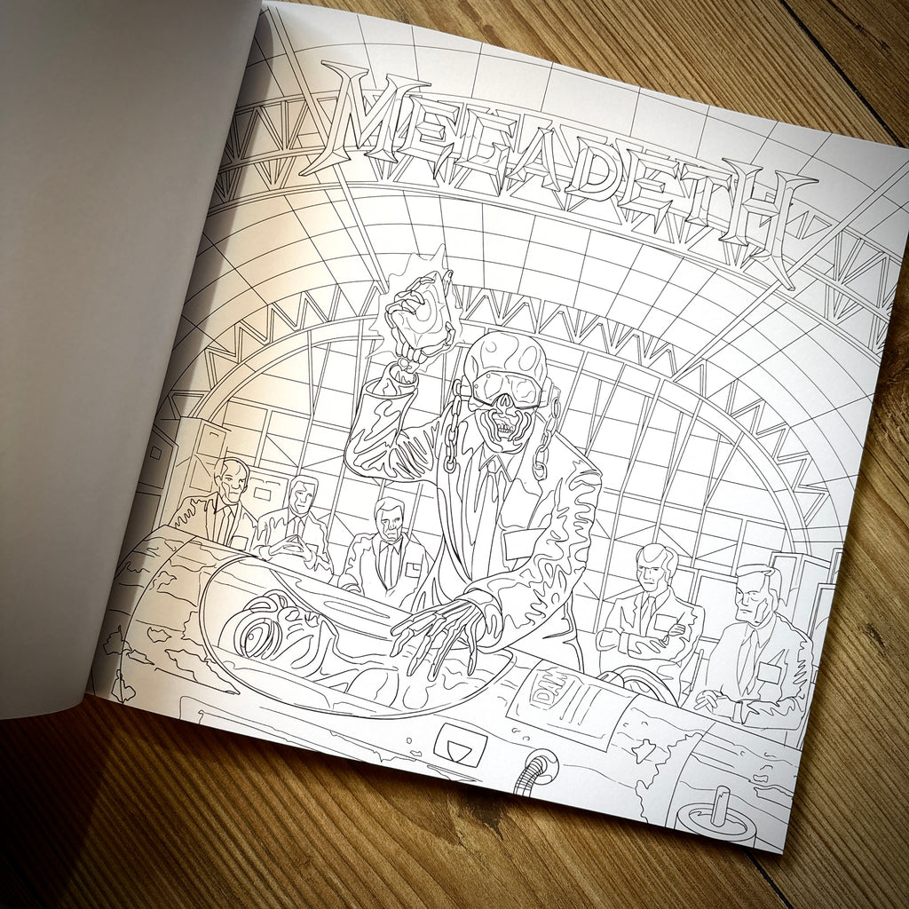 THE OFFICIAL MEGADETH COLOURING BOOK