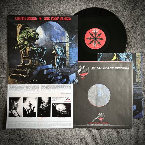 Cirith Ungol ‎– One Foot In Hell LP (black vinyl, 2015)  *preowned/collectible, excellent condition*