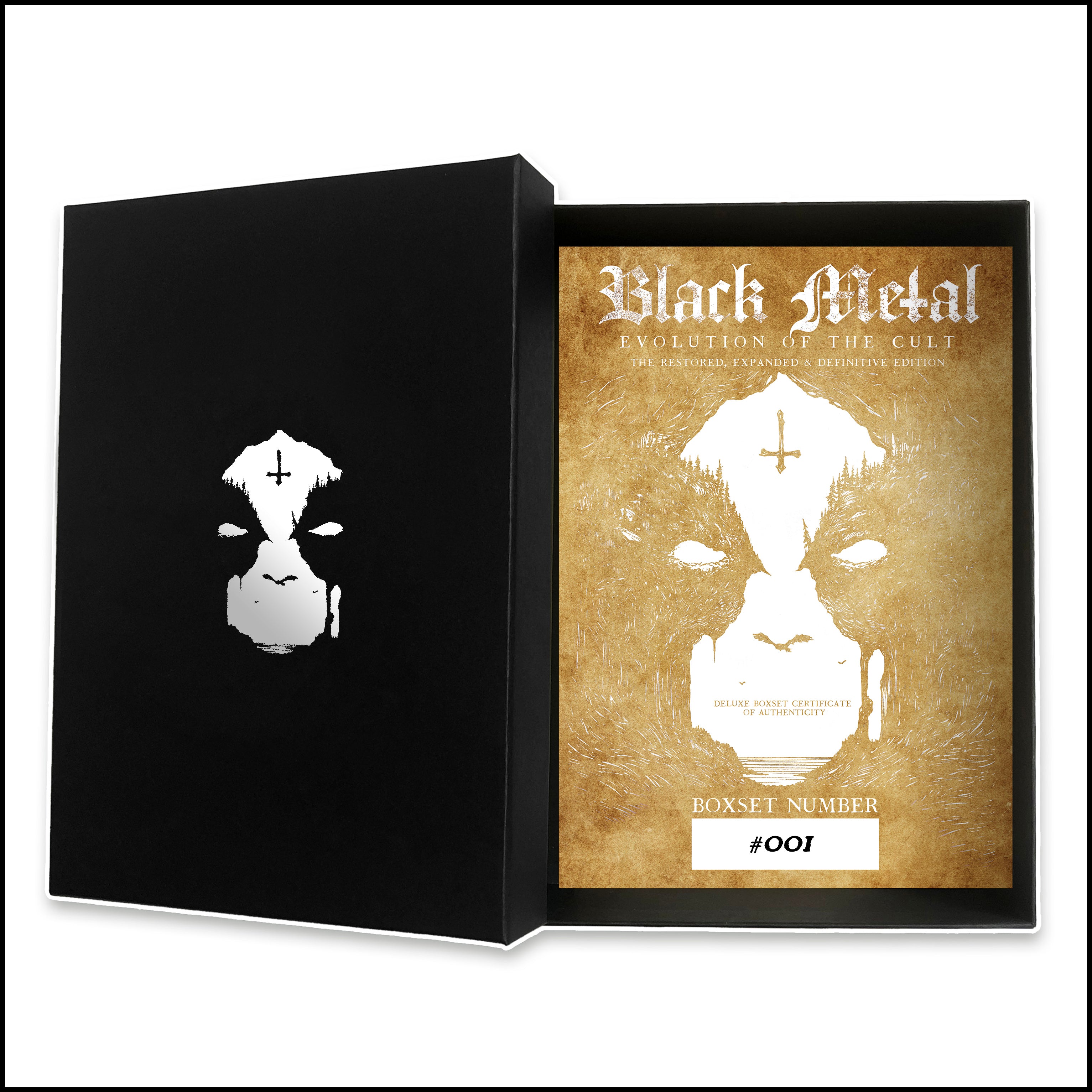 Preorder [15th June 2026] BLACK METAL: EVOLUTION OF THE CULT - THE RESTORED, EXPANDED & DEFINITIVE EDITION hardback boxset (signed by author, includes patch)