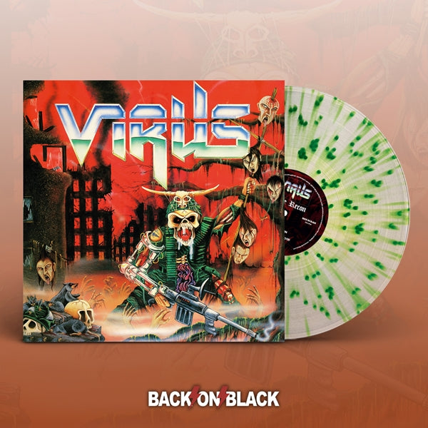 VIRUS: Force Recon (Clear/green splatter vinyl, 80s UK thrash ala Voivod and Sodom) *new, sealed*