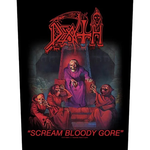 Official DEATH: SCREAM BLOODY GORE large back patch
