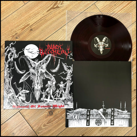 BLACK WITCHERY Upheaval Of Satanic Might LP (red/black marble vinyl with printed inner sleeve and download card)