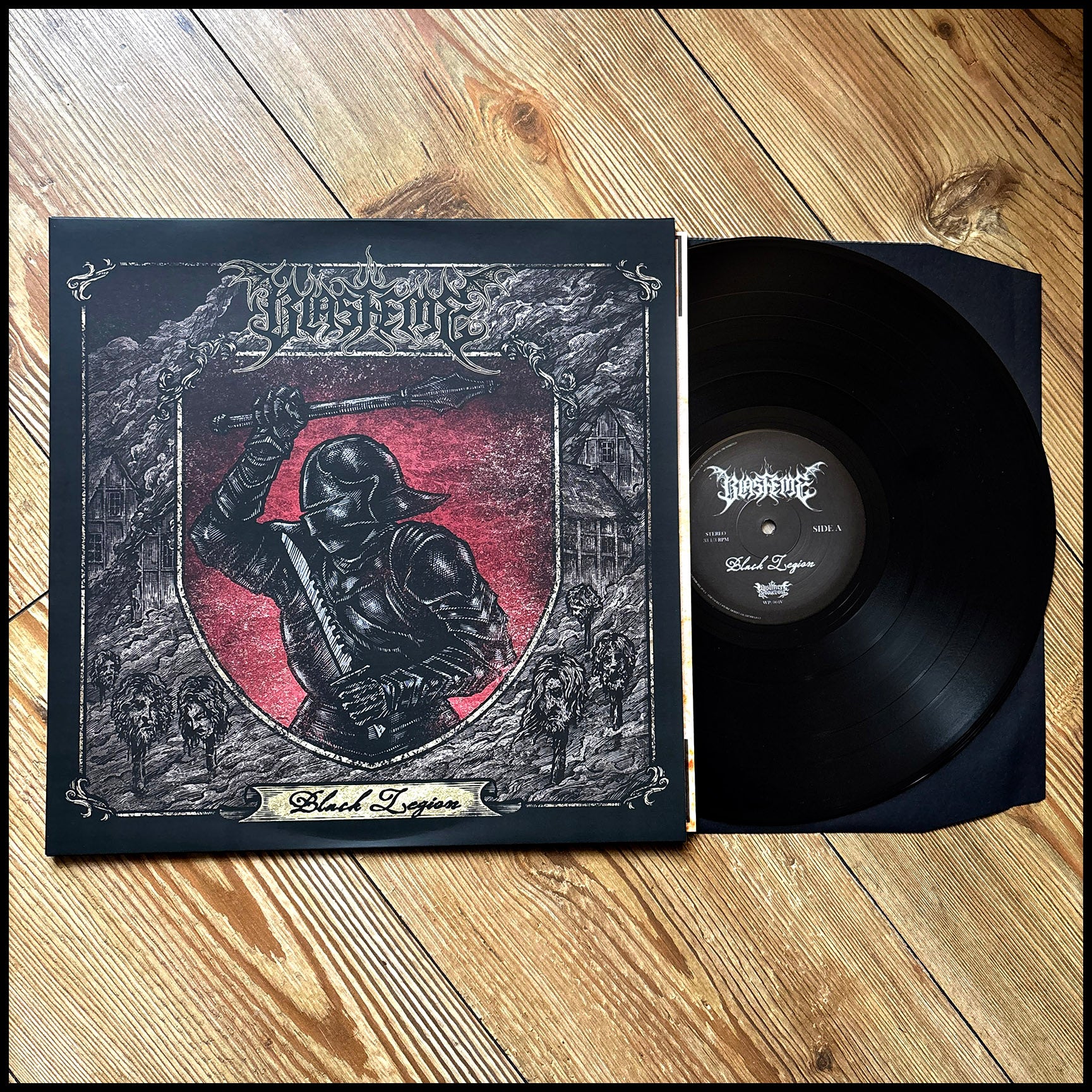 BLASFEME: BLACK LEGION LP (black vinyl, aggressive black metal with heavy metal influences) *new*