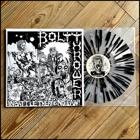 BOLT THROWER: In Battle There is No Law LP (black/white/clear splatter vinyl, essential debut)