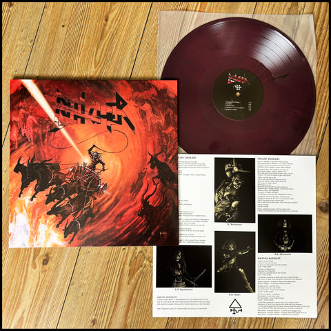 BÜTCHER: 666 Goats Carry My Chariot LP (red/black marble vinyl, printed inner, download code)