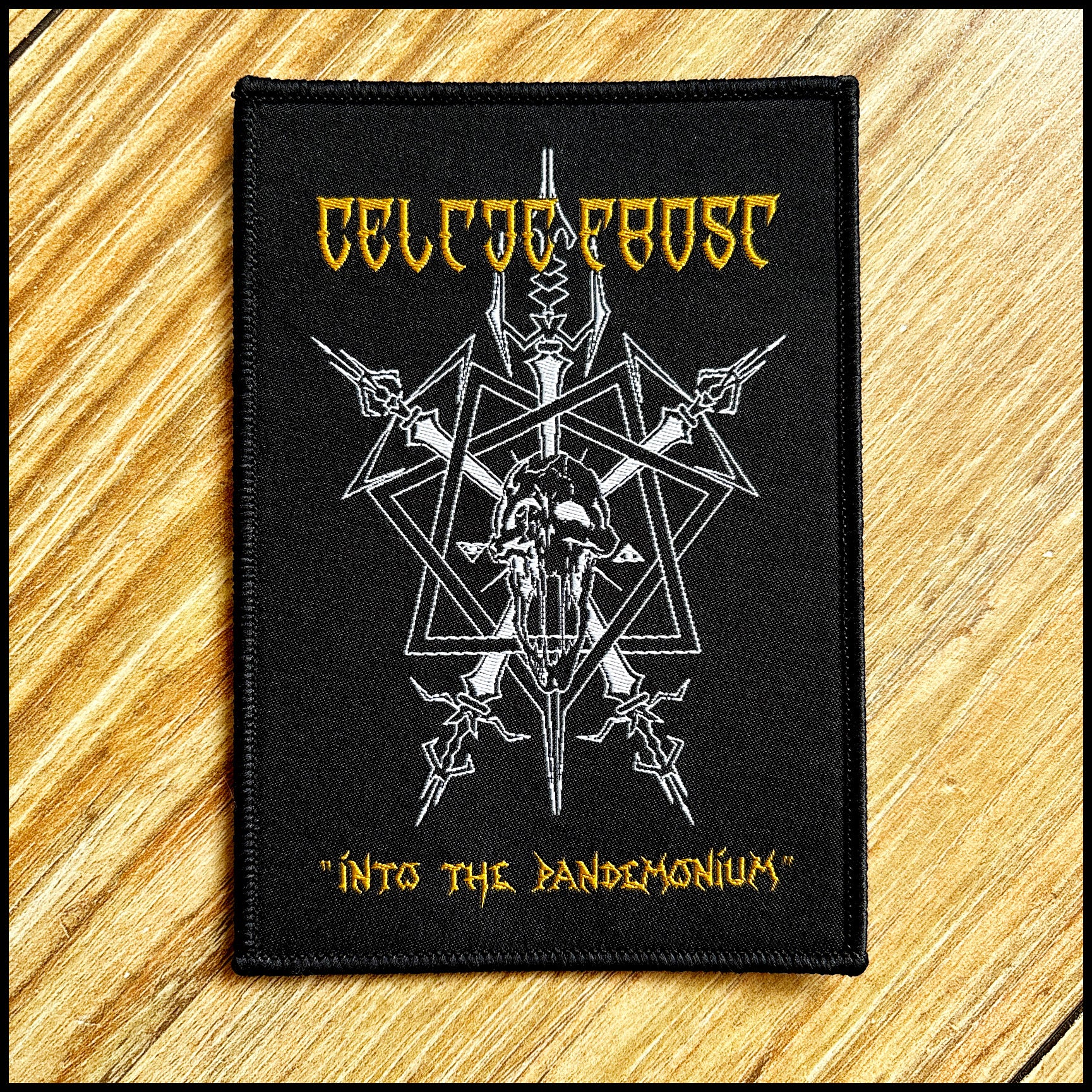 CELTIC FROST: official, limited INTO THE PANDEMONIUM patches (by CND, 2 variants)