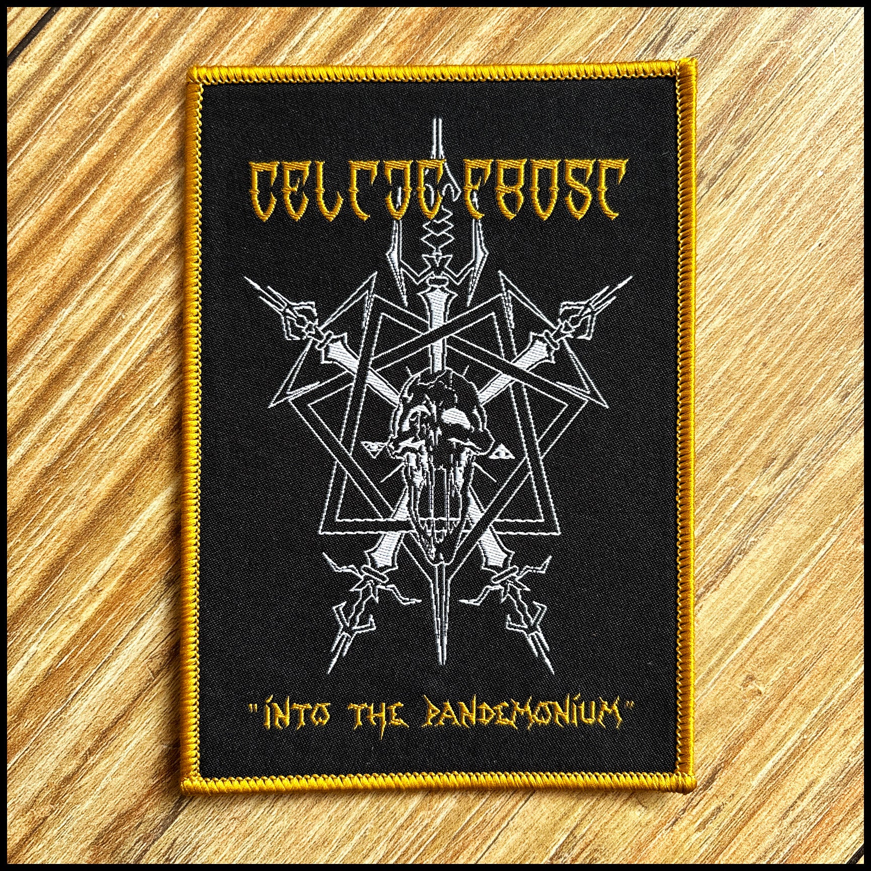 CELTIC FROST: official, limited INTO THE PANDEMONIUM patches (by CND, 2 variants)