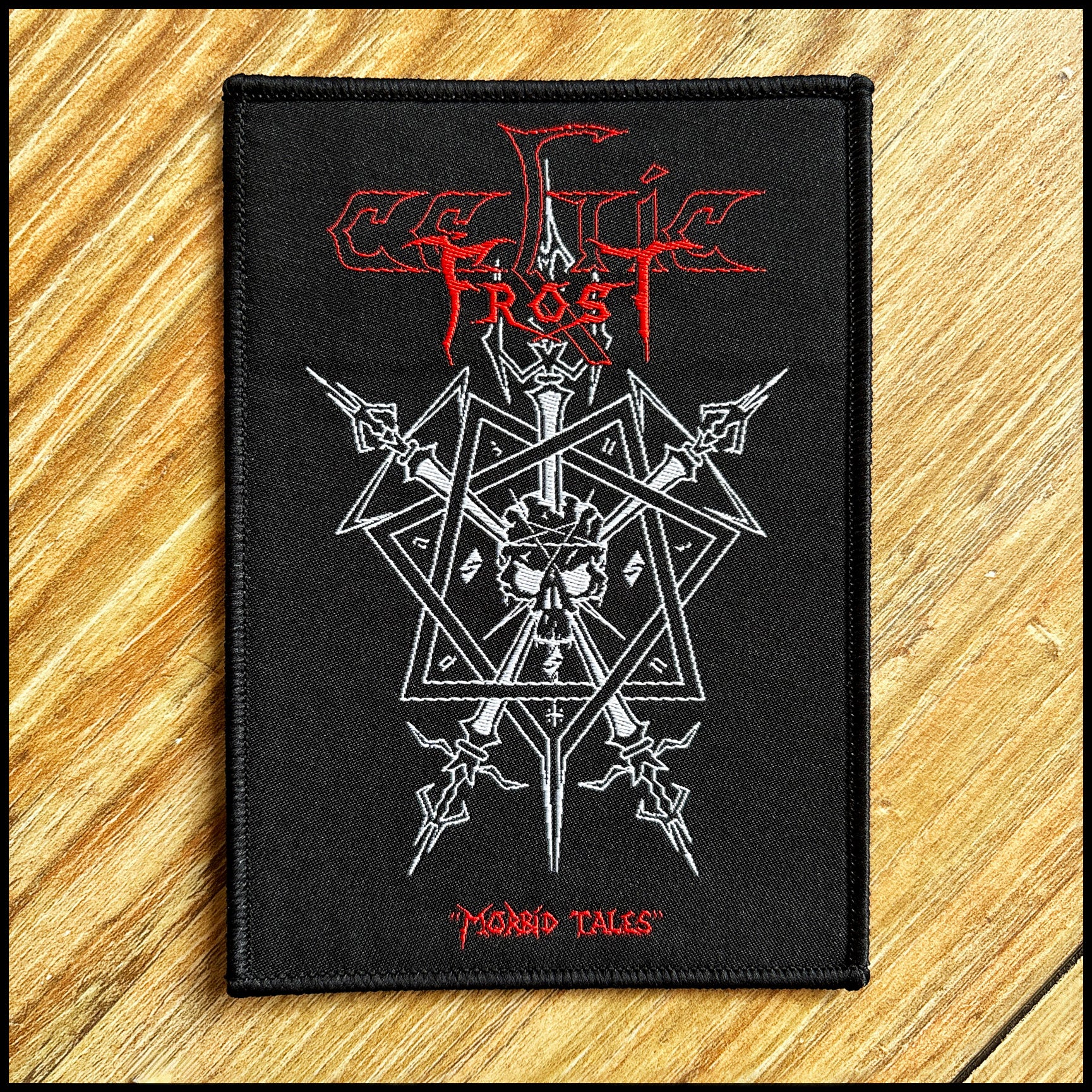 CELTIC FROST: official, limited MORBID TALES patches (by CND, 2 variants)