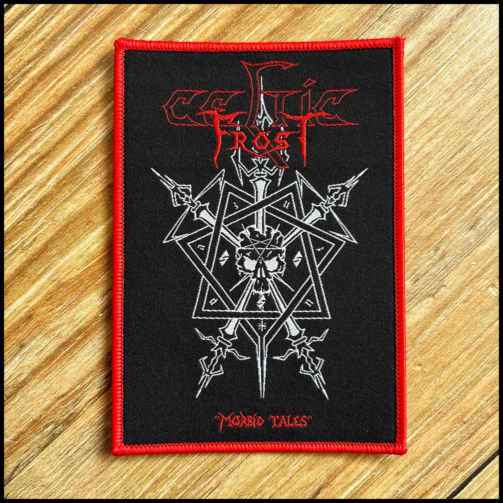 CELTIC FROST: official, limited MORBID TALES patches (by CND, 2 variants)