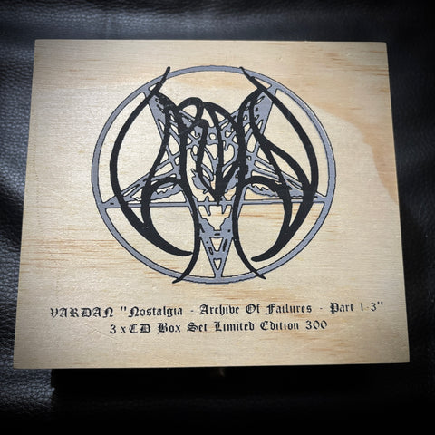 Vardan ‎– Nostalgia - Archive Of Failures - Part 1-3 (3CD wooden boxset plus extras) *New and sealed CDs*