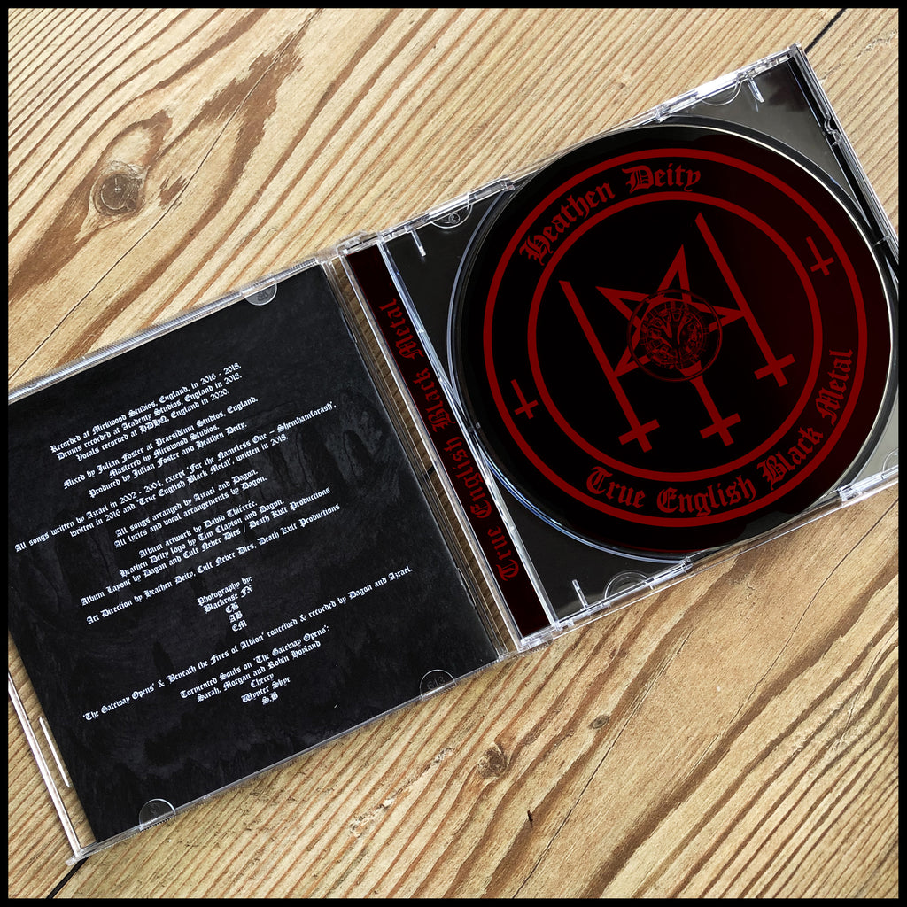 HEATHEN DEITY: True English Black Metal CD (2nd print, Cult Never Dies) *new*