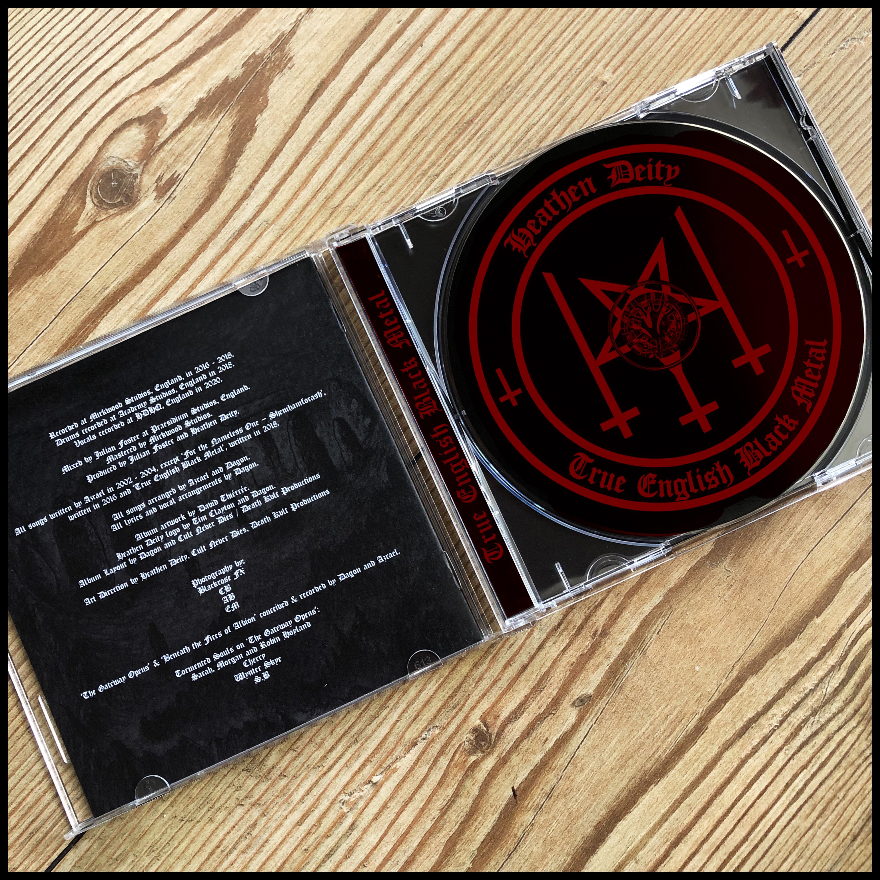 HEATHEN DEITY: True English Black Metal CD (2nd print, Cult Never Dies) *new*