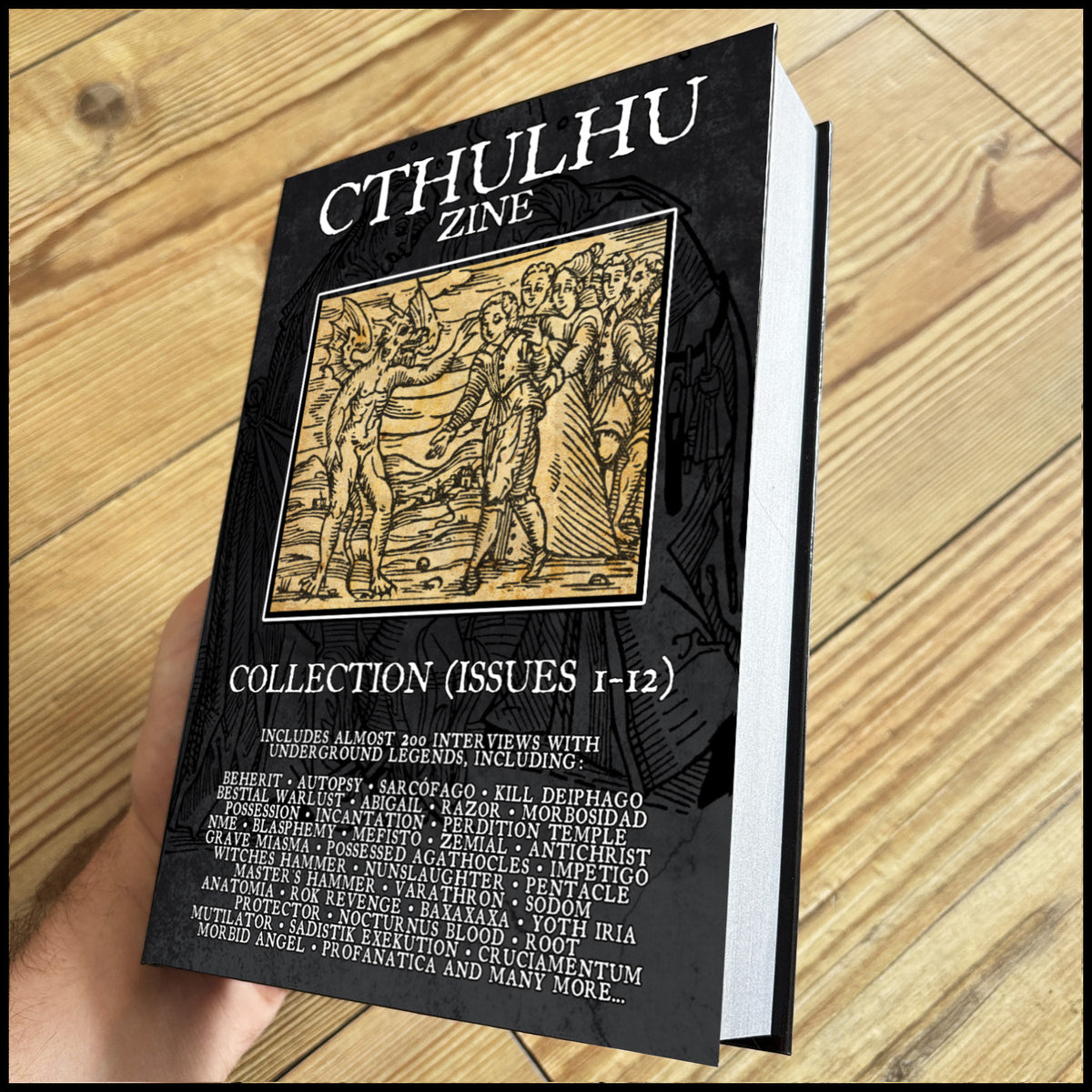 Preorder [Late November 2026] CTHULHU ZINE: ANTHOLOGY (Issues 1-12) book (huge, 500 pages of black/war/death metal)