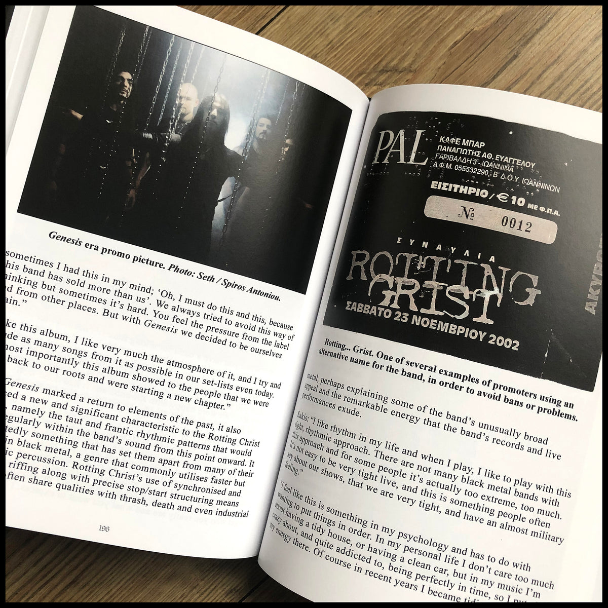 GREEK BLACK METAL BOOK BUNDLE: OFFICIAL ROTTING CHRIST and VARATHRON COLOUR HARDBACK BOOKS (+ CD & Bookmarks)