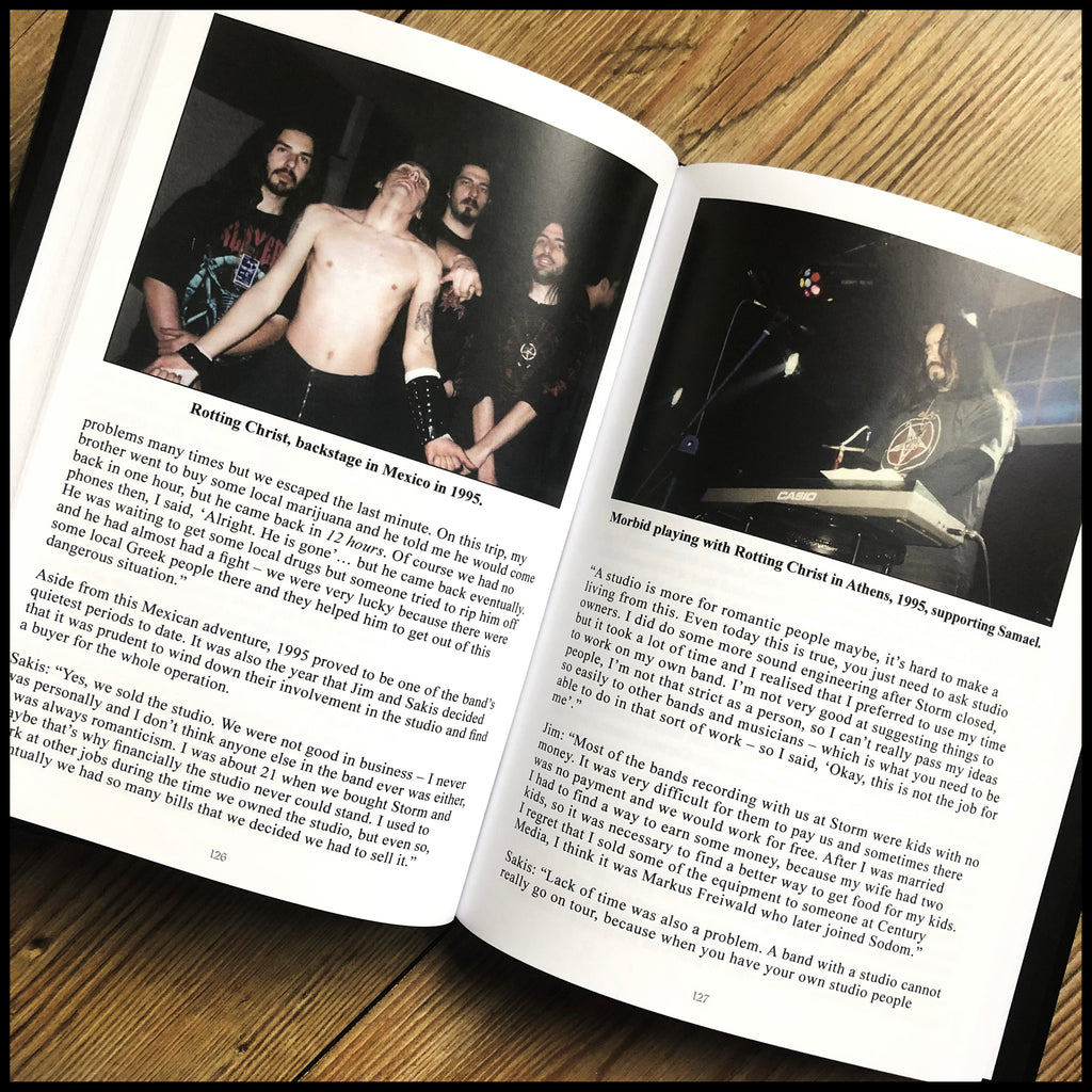 GREEK BLACK METAL BOOK BUNDLE: OFFICIAL ROTTING CHRIST and VARATHRON COLOUR HARDBACK BOOKS (+ CD & Bookmarks)