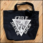CULT NEVER DIES RECORD BAG (double-sided print, larger and sturdier than standard tote bag)