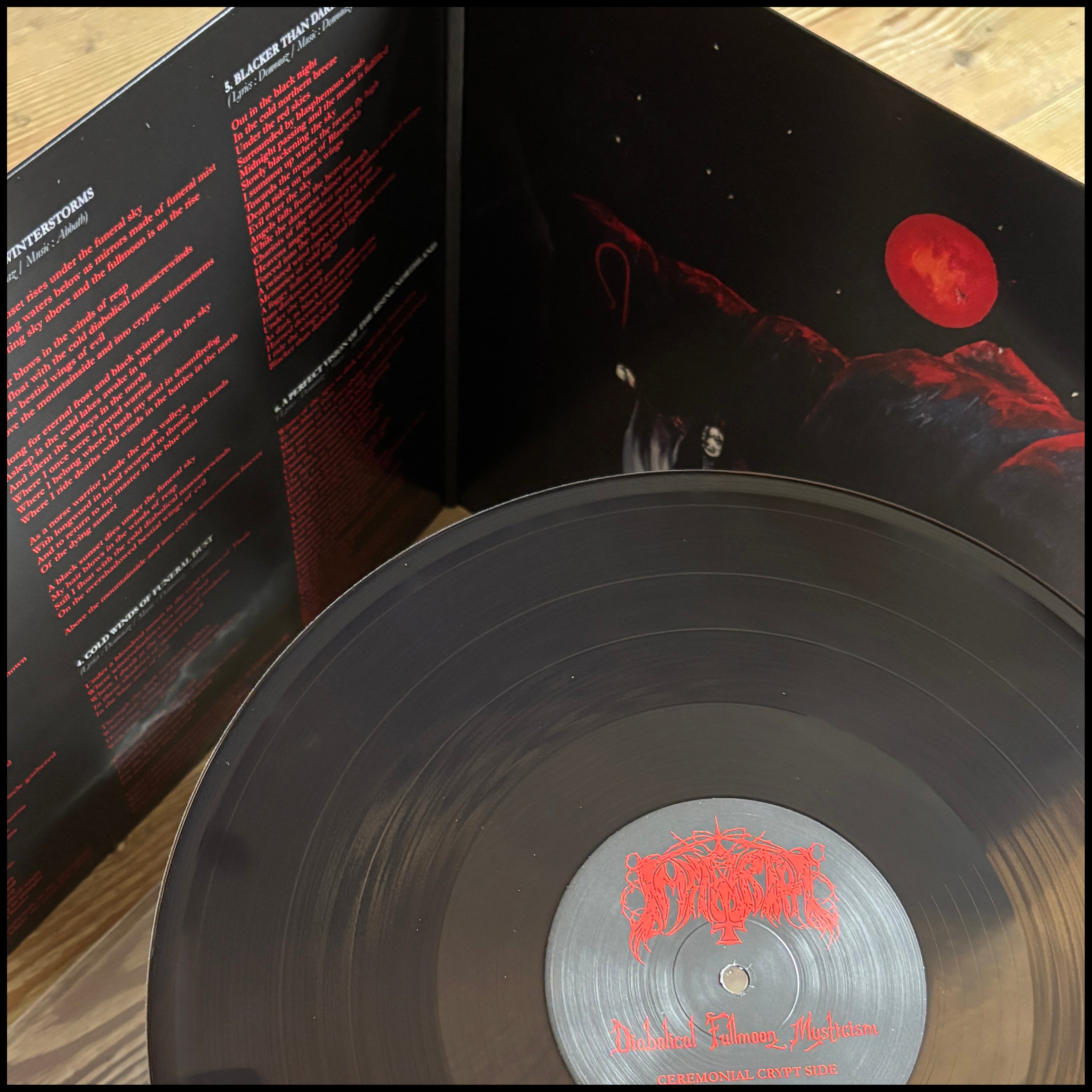 IMMORTAL: Diabolical Fullmoon Mysticism LP (transparent black vinyl, gatefold sleeve) *new*