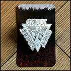 CULT NEVER DIES: official cast metal badge
