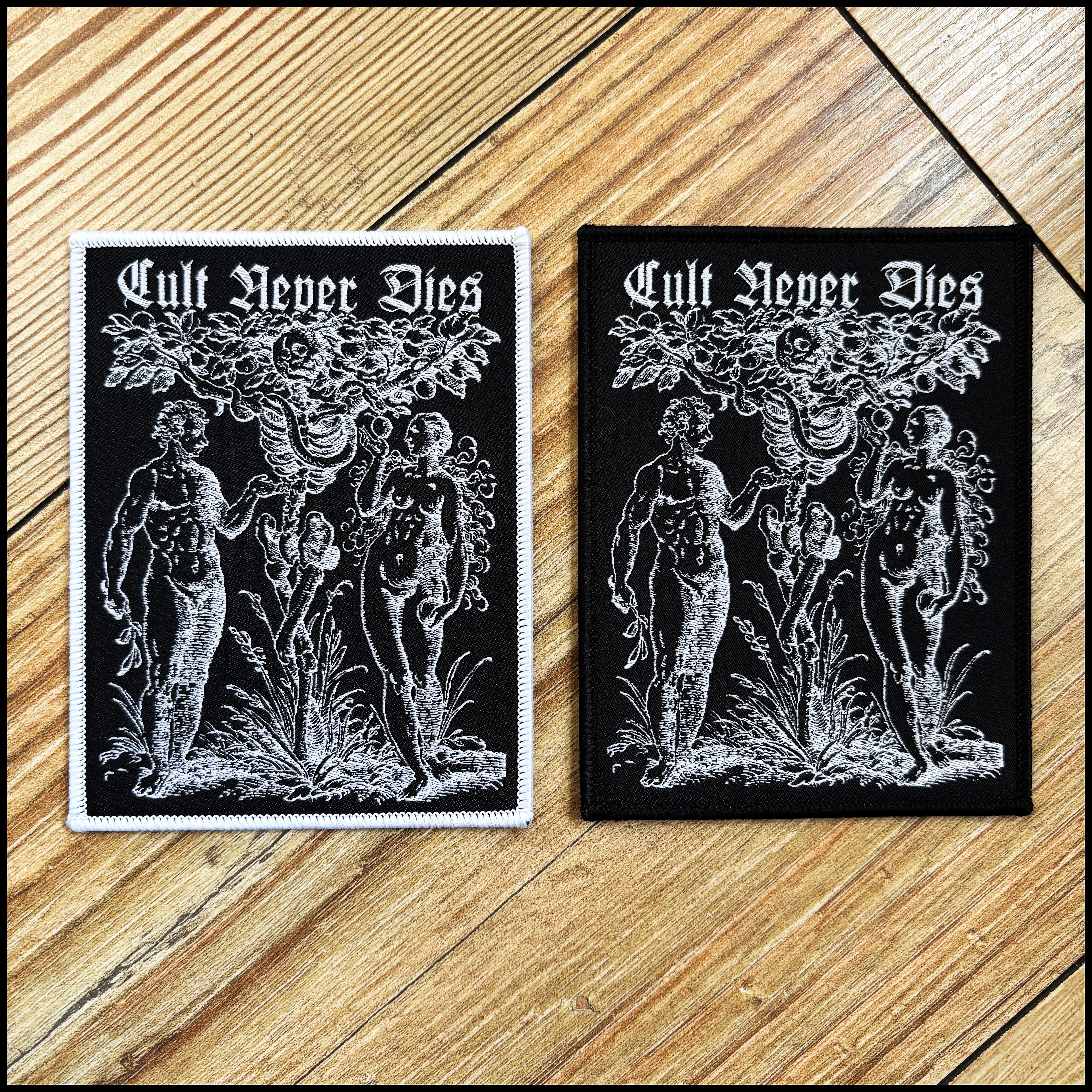 CULT NEVER DIES: deluxe/limited TREE OF KNOWLEDGE AND DEATH deluxe patch (by CND)