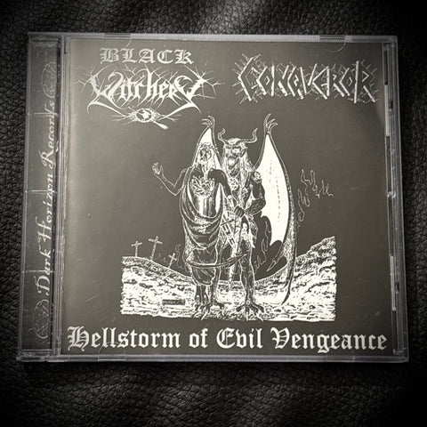 Black Witchery / Conqueror ‎– Hellstorm Of Evil Vengeance CD *preowned/collectible, as new condition*