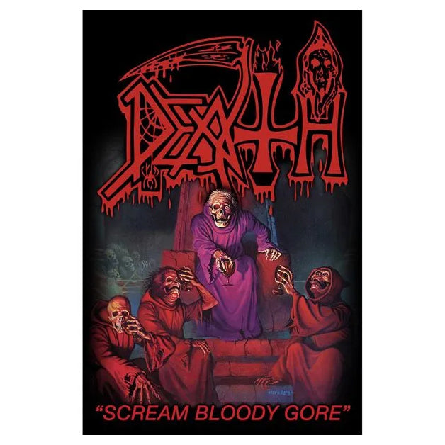 DEATH: official SCREAM BLOODY GORE large flag / textile poster