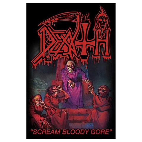 DEATH - SCREAM BLOODY GORE large flag / textile poster