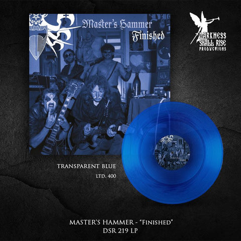 MASTER'S HAMMER: Finished LP (ltd 400 copies, 180g transparent blue vinyl, download code, poster, booklet)