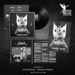 NIFELHEIM: Unholy Death LP (black vinyl, large booklet, poster, limited)