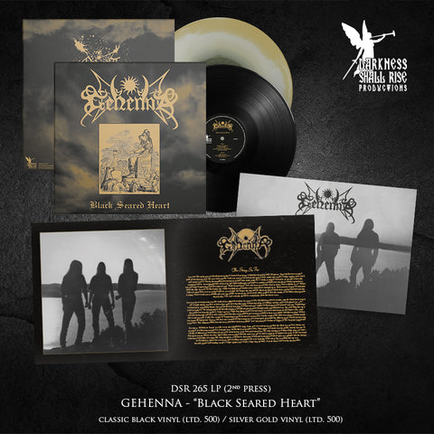 Preorder [late March 2025] GEHENNA: Black Seared Heart LP (black or silver/gold vinyl)