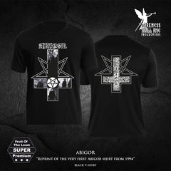 Preorder [early March 2025] ABIGOR: 'Demos 1993-1994' shirt (black or white)