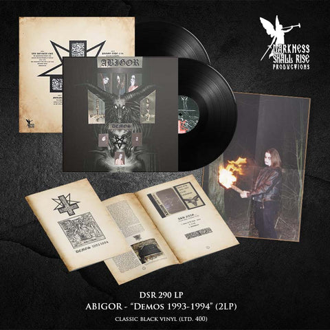 Preorder [early October] ABIGOR: The Demos 1993-1994 double LP (2x black vinyl, plus book, poster, download)