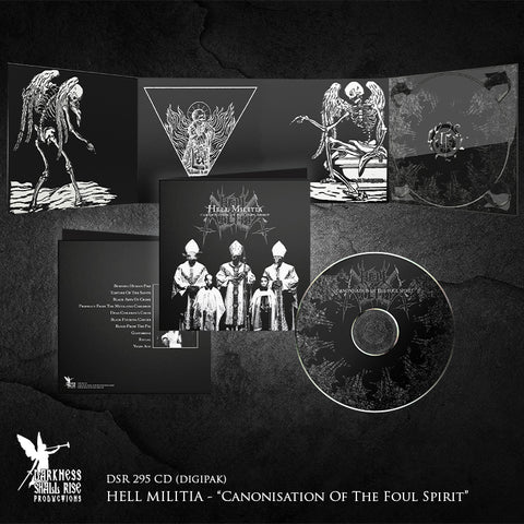 Preorder [late March 2025] HELL MILITIA: Canonisation Of The Foul Spirit CD (deluxe digipack)