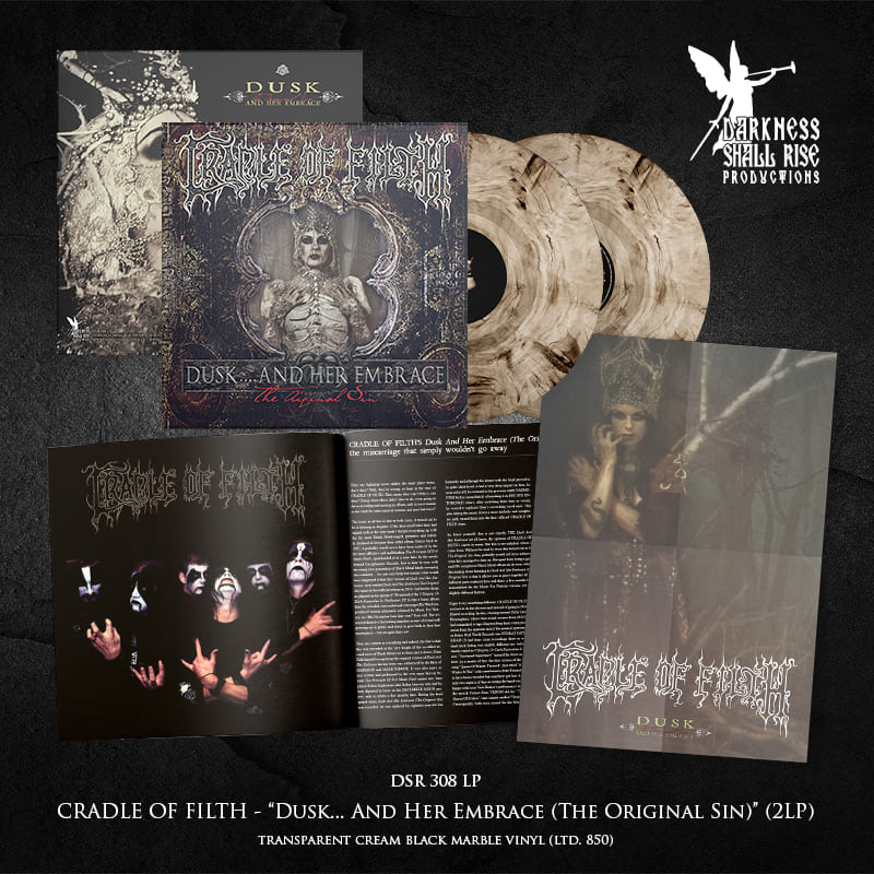 MOVING SALE: CRADLE OF FILTH: Dusk and her Embrace (Original Sin) double LP (2 x black or colour vinyl, remaster, download, limited) *new*