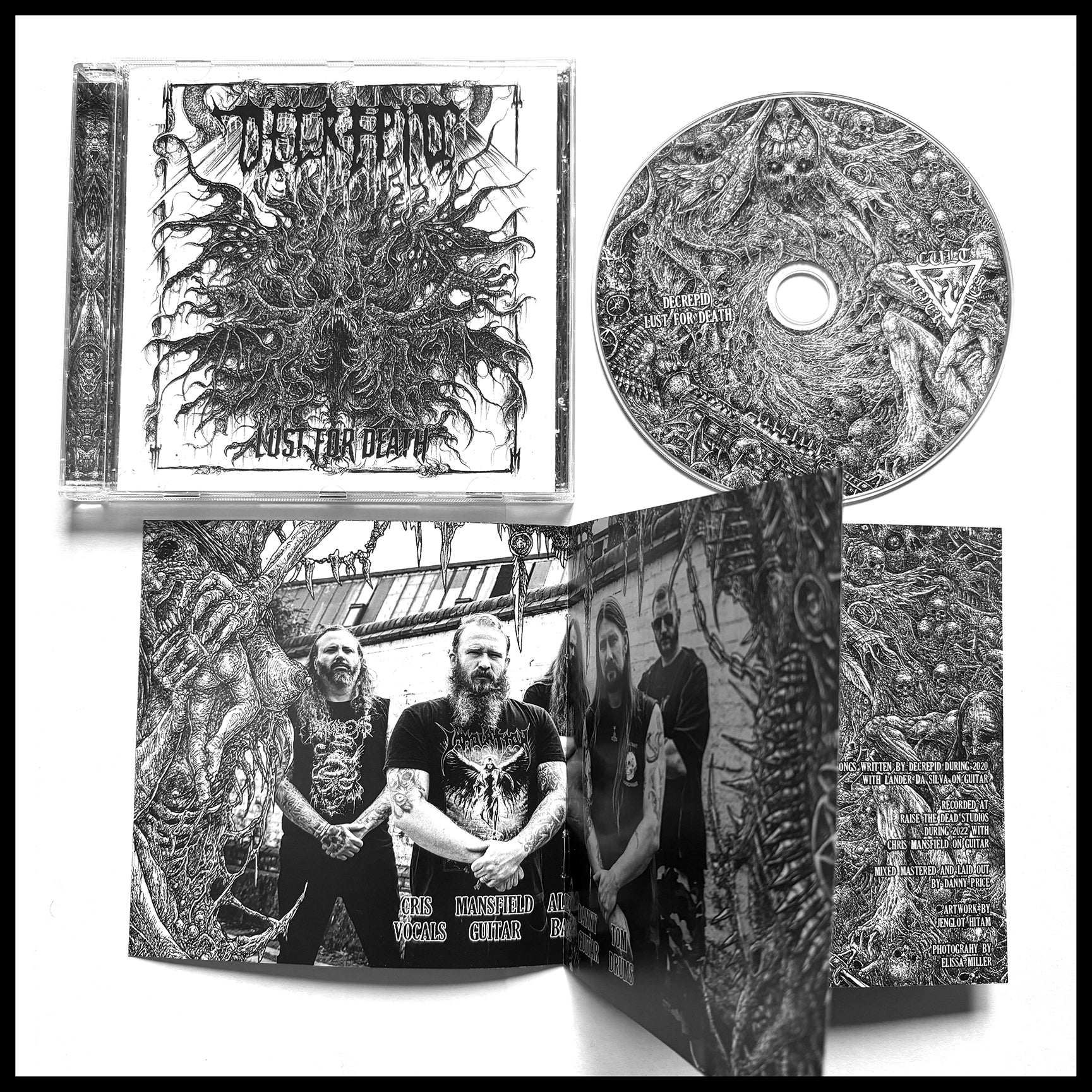 DECREPID: Lust for Death CD (released by Cult Never Dies) *new*