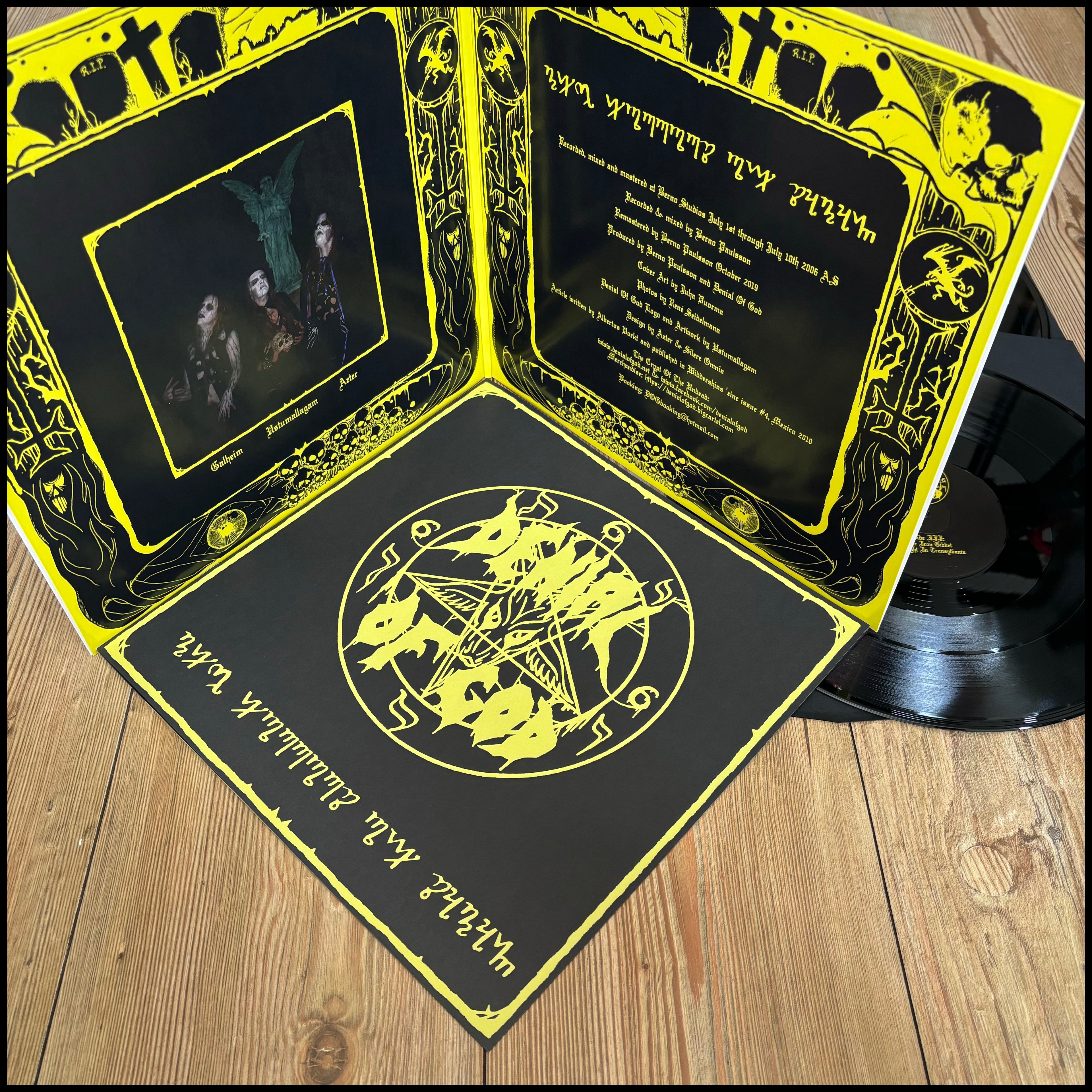 DENIAL OF GOD: The Horrors of Satan Double LP (2 x black vinyl, gatefold, 12 page book) *new*