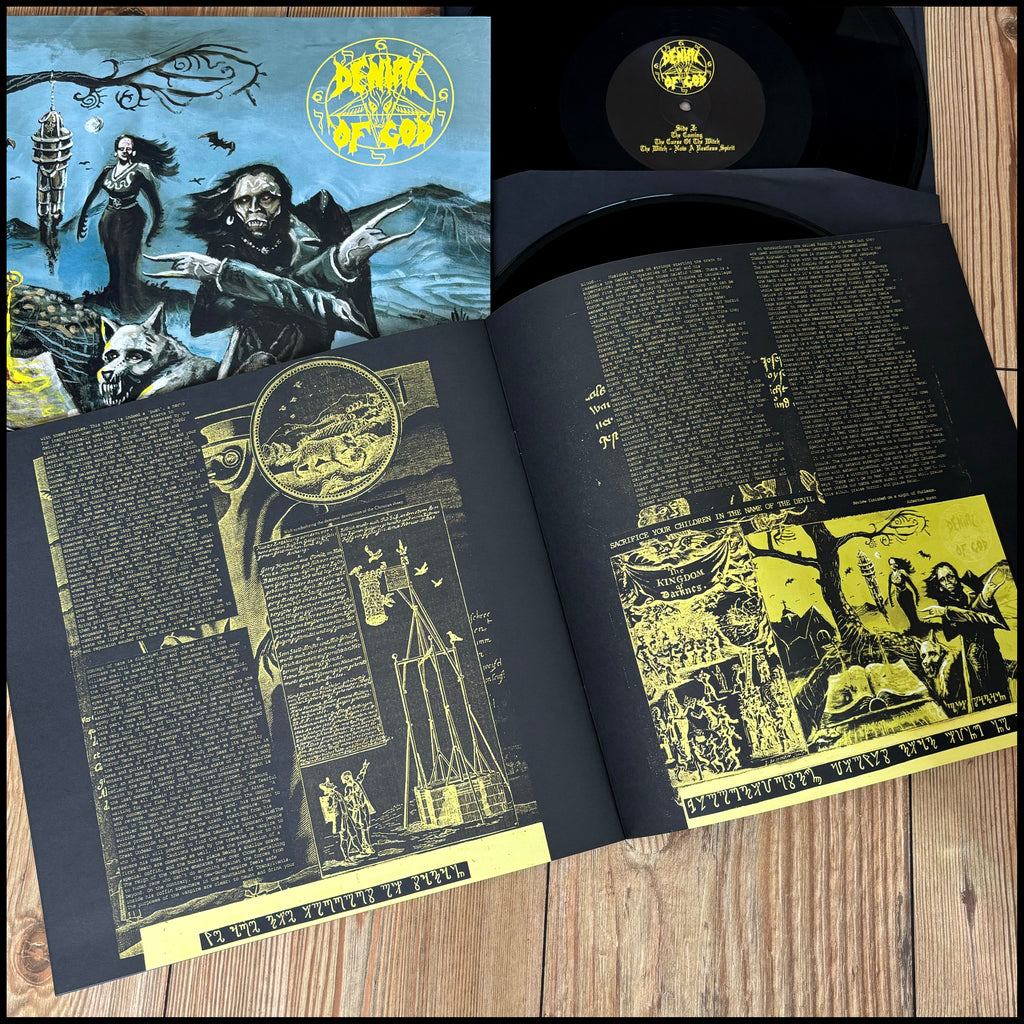 DENIAL OF GOD: The Horrors of Satan Double LP (2 x black vinyl, gatefold, 12 page book) *new*