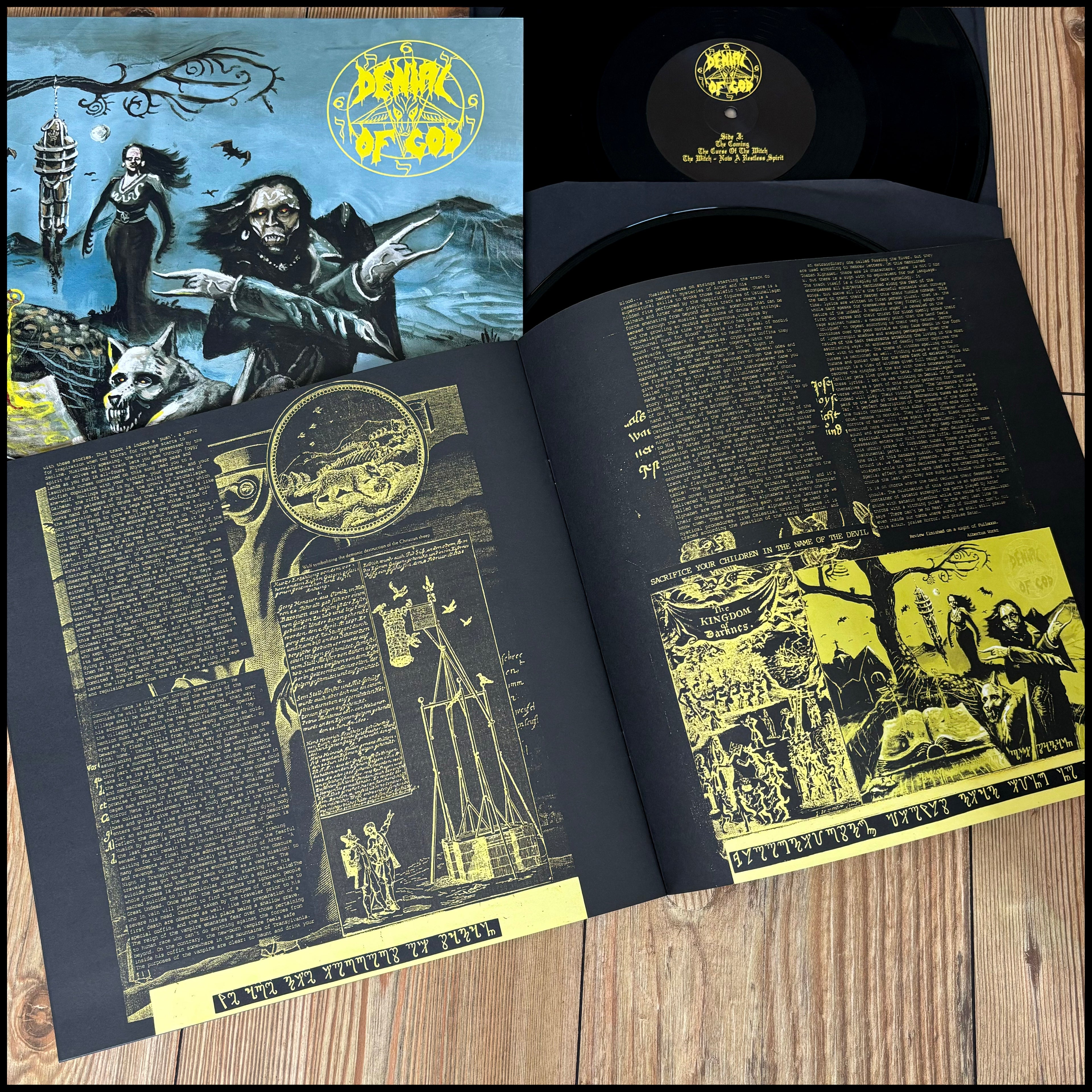 DENIAL OF GOD: The Horrors of Satan Double LP (2 x black vinyl, gatefold, 12 page book) *new*